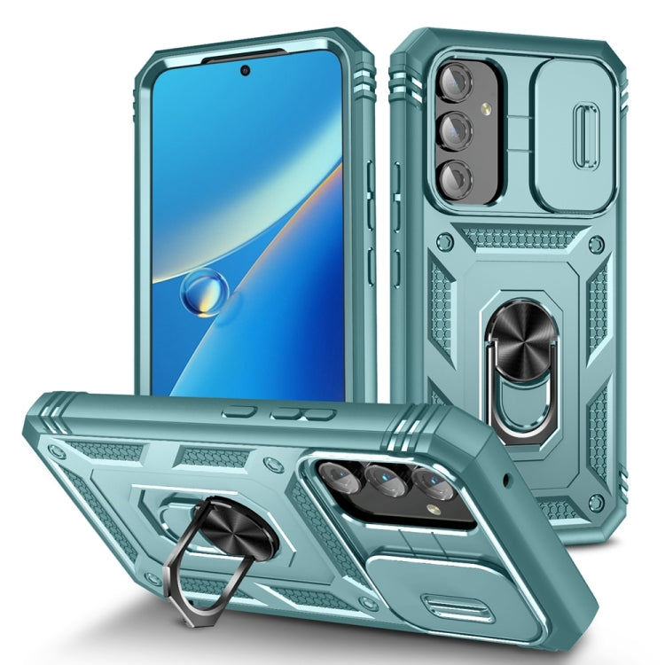 Sliding Camshield TPU + PC Phone Case with Holder, For Samsung Galaxy A35 5G, For Samsung Galaxy A15, For Samsung Galaxy A54 5G