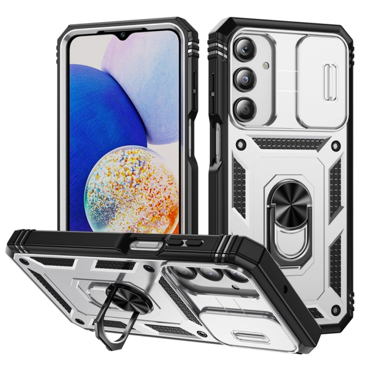 Sliding Camshield TPU + PC Phone Case with Holder, For Galaxy A57 5G, For Samsung Galaxy A36 5G / A37 5G, For Galaxy A27 5G, For Samsung Galaxy A26 5G / A17 5G, For Samsung Galaxy A16 5G, For Samsung Galaxy A06 4G