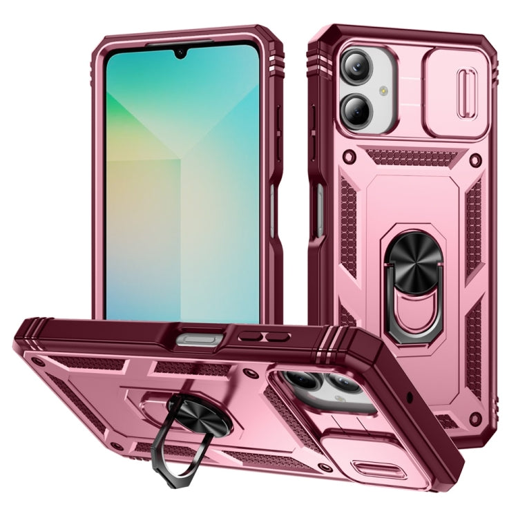 Sliding Camshield TPU + PC Phone Case with Holder, For Galaxy A57 5G, For Samsung Galaxy A36 5G / A37 5G, For Galaxy A27 5G, For Samsung Galaxy A26 5G / A17 5G, For Samsung Galaxy A16 5G, For Samsung Galaxy A06 4G
