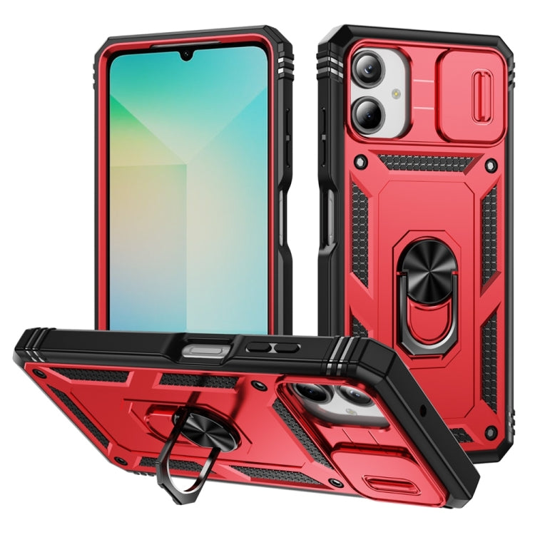 Sliding Camshield TPU + PC Phone Case with Holder, For Galaxy A57 5G, For Samsung Galaxy A36 5G / A37 5G, For Galaxy A27 5G, For Samsung Galaxy A26 5G / A17 5G, For Samsung Galaxy A16 5G, For Samsung Galaxy A06 4G