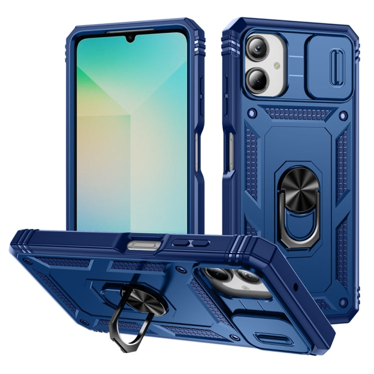 Sliding Camshield TPU + PC Phone Case with Holder, For Galaxy A57 5G, For Samsung Galaxy A36 5G / A37 5G, For Galaxy A27 5G, For Samsung Galaxy A26 5G / A17 5G, For Samsung Galaxy A16 5G, For Samsung Galaxy A06 4G