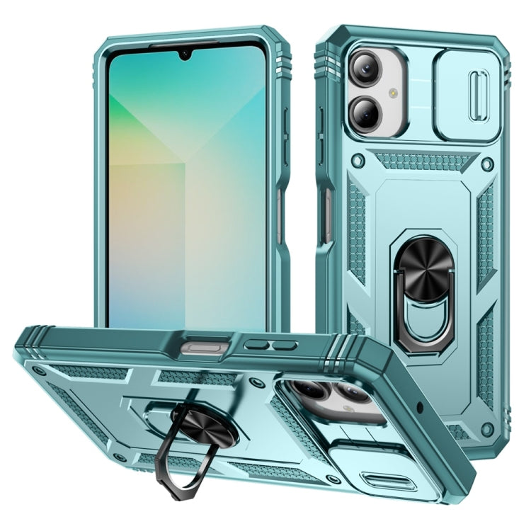 Sliding Camshield TPU + PC Phone Case with Holder, For Galaxy A57 5G, For Samsung Galaxy A36 5G / A37 5G, For Galaxy A27 5G, For Samsung Galaxy A26 5G / A17 5G, For Samsung Galaxy A16 5G, For Samsung Galaxy A06 4G