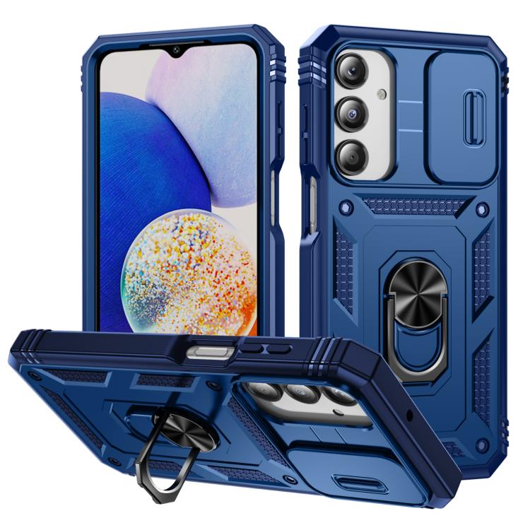 Sliding Camshield TPU + PC Phone Case with Holder, For Galaxy A57 5G, For Samsung Galaxy A36 5G / A37 5G, For Galaxy A27 5G, For Samsung Galaxy A26 5G / A17 5G, For Samsung Galaxy A16 5G, For Samsung Galaxy A06 4G