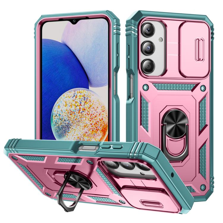 Sliding Camshield TPU + PC Phone Case with Holder, For Galaxy A57 5G, For Samsung Galaxy A36 5G / A37 5G, For Galaxy A27 5G, For Samsung Galaxy A26 5G / A17 5G, For Samsung Galaxy A16 5G, For Samsung Galaxy A06 4G