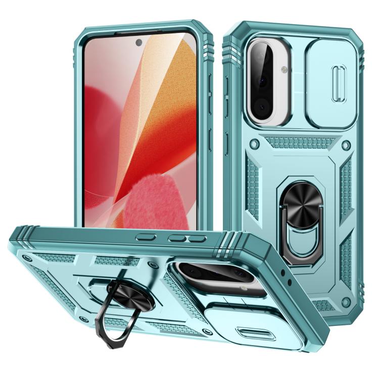 Sliding Camshield TPU + PC Phone Case with Holder, For Galaxy A57 5G, For Samsung Galaxy A36 5G / A37 5G, For Galaxy A27 5G, For Samsung Galaxy A26 5G / A17 5G, For Samsung Galaxy A16 5G, For Samsung Galaxy A06 4G