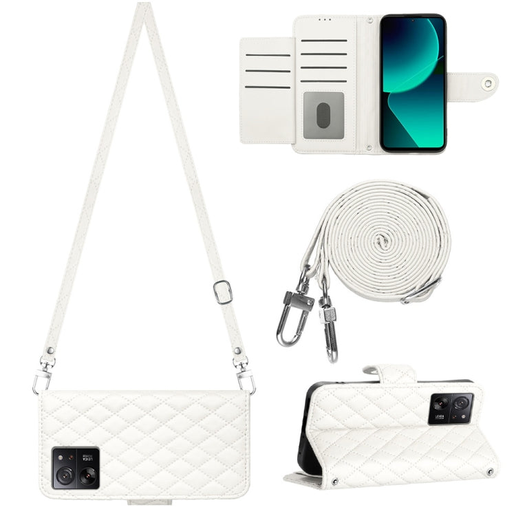 Rhombic Texture Flip Leather Phone Case with Long Lanyard, For Xiaomi Redmi 13C 4G, For Xiaomi 13T / 13T Pro, For Xiaomi Poco F5 / Redmi Note 12 Turbo, For Xiaomi Poco F5 Pro / Redmi K60, For Xiaomi Redmi Note 12S 4G Global                             ...