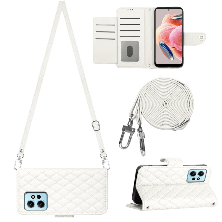 Rhombic Texture Flip Leather Phone Case with Long Lanyard, For Xiaomi Redmi 13C 4G, For Xiaomi 13T / 13T Pro, For Xiaomi Poco F5 / Redmi Note 12 Turbo, For Xiaomi Poco F5 Pro / Redmi K60, For Xiaomi Redmi Note 12S 4G Global                             ...