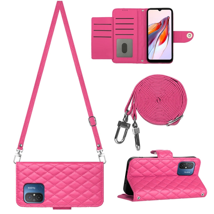Rhombic Texture Flip Leather Phone Case with Long Lanyard, For Xiaomi Redmi 13C 4G, For Xiaomi 13T / 13T Pro, For Xiaomi Poco F5 / Redmi Note 12 Turbo, For Xiaomi Poco F5 Pro / Redmi K60, For Xiaomi Redmi Note 12S 4G Global                             ...