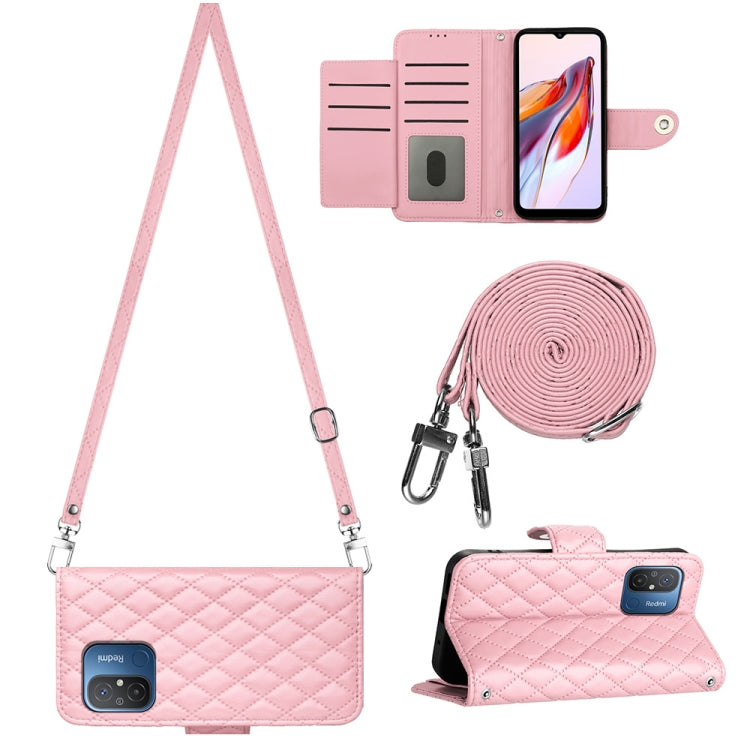 Rhombic Texture Flip Leather Phone Case with Long Lanyard, For Xiaomi Redmi 13C 4G, For Xiaomi 13T / 13T Pro, For Xiaomi Poco F5 / Redmi Note 12 Turbo, For Xiaomi Poco F5 Pro / Redmi K60, For Xiaomi Redmi Note 12S 4G Global                             ...