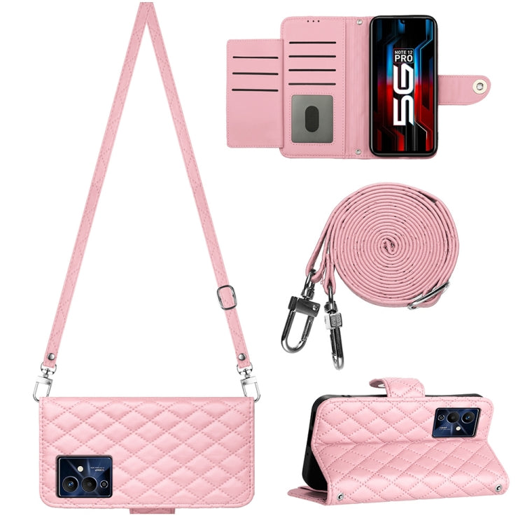 Rhombic Texture Flip Leather Phone Case with Long Lanyard, For Xiaomi Redmi Note 12 Pro 5G Global, For Xiaomi Redmi Note 12 Pro Speed, For Xiaomi Redmi Note 12 5G Global / Poco X5, For Xiaomi Redmi Note 11 Pro 5G/4G Global                              ...