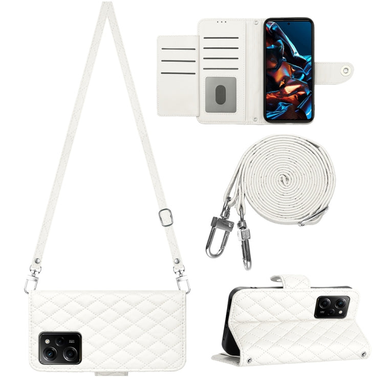 Rhombic Texture Flip Leather Phone Case with Long Lanyard, For Xiaomi Redmi Note 12 Pro 5G Global, For Xiaomi Redmi Note 12 Pro Speed, For Xiaomi Redmi Note 12 5G Global / Poco X5, For Xiaomi Redmi Note 11 Pro 5G/4G Global                              ...