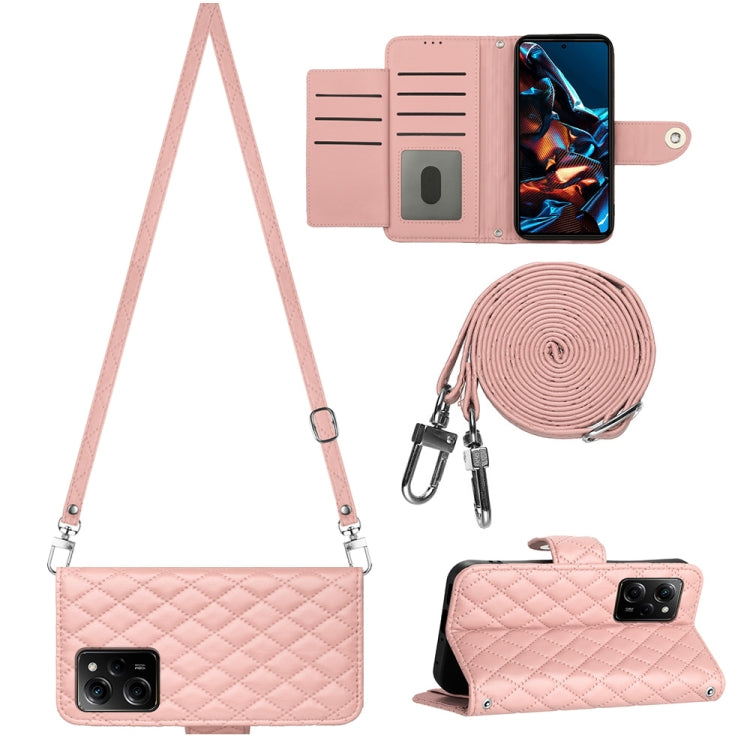Rhombic Texture Flip Leather Phone Case with Long Lanyard, For Xiaomi Redmi Note 12 Pro 5G Global, For Xiaomi Redmi Note 12 Pro Speed, For Xiaomi Redmi Note 12 5G Global / Poco X5, For Xiaomi Redmi Note 11 Pro 5G/4G Global                              ...