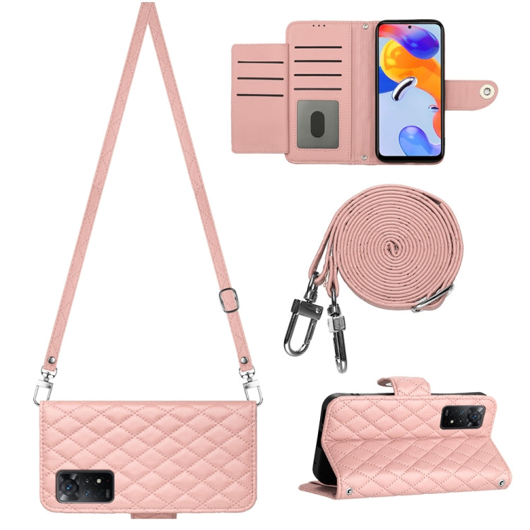 Rhombic Texture Flip Leather Phone Case with Long Lanyard, For Xiaomi Redmi Note 12 Pro 5G Global, For Xiaomi Redmi Note 12 Pro Speed, For Xiaomi Redmi Note 12 5G Global / Poco X5, For Xiaomi Redmi Note 11 Pro 5G/4G Global                              ...