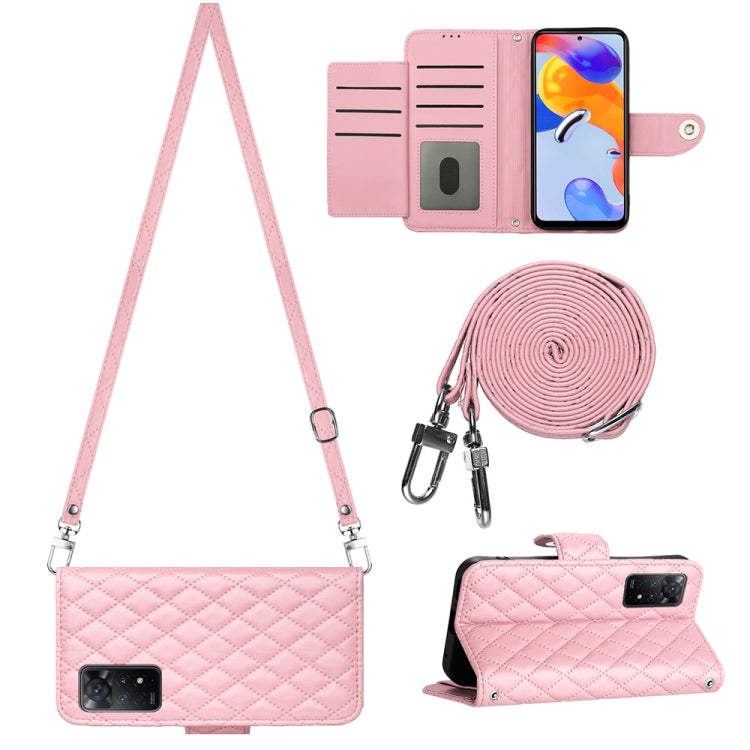 Rhombic Texture Flip Leather Phone Case with Long Lanyard, For Xiaomi Redmi Note 12 Pro 5G Global, For Xiaomi Redmi Note 12 Pro Speed, For Xiaomi Redmi Note 12 5G Global / Poco X5, For Xiaomi Redmi Note 11 Pro 5G/4G Global                              ...