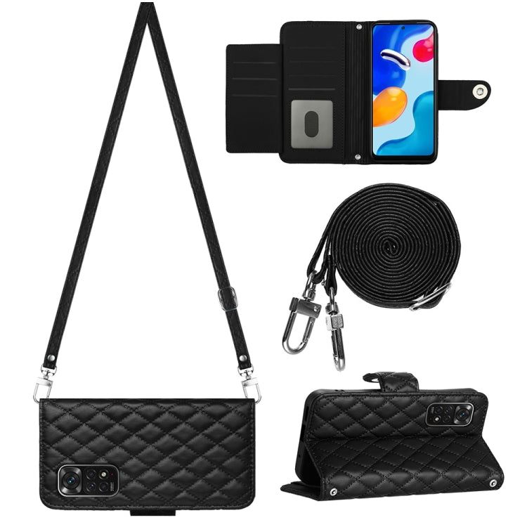 Rhombic Texture Flip Leather Phone Case with Long Lanyard, For Xiaomi Redmi Note 12 Pro 5G Global, For Xiaomi Redmi Note 12 Pro Speed, For Xiaomi Redmi Note 12 5G Global / Poco X5, For Xiaomi Redmi Note 11 Pro 5G/4G Global                              ...