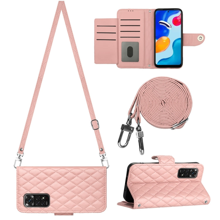 Rhombic Texture Flip Leather Phone Case with Long Lanyard, For Xiaomi Redmi Note 12 Pro 5G Global, For Xiaomi Redmi Note 12 Pro Speed, For Xiaomi Redmi Note 12 5G Global / Poco X5, For Xiaomi Redmi Note 11 Pro 5G/4G Global                              ...