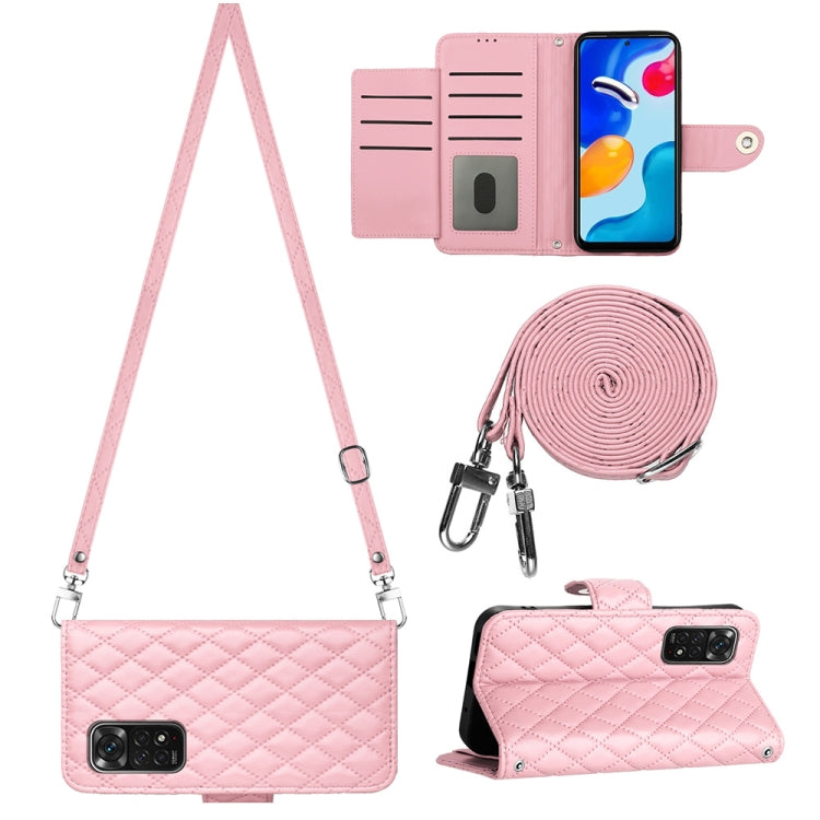 Rhombic Texture Flip Leather Phone Case with Long Lanyard, For Xiaomi Redmi Note 12 Pro 5G Global, For Xiaomi Redmi Note 12 Pro Speed, For Xiaomi Redmi Note 12 5G Global / Poco X5, For Xiaomi Redmi Note 11 Pro 5G/4G Global                              ...