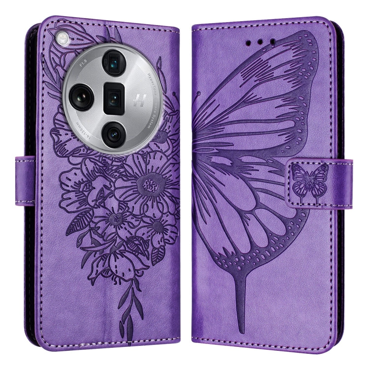 Embossed Butterfly Leather Phone Case, For OPPO Find X7 Ultra, For OPPO A2 Pro 5G / A3 Pro China, For OPPO Reno9 A JP Version, For OPPO A98 5G / F23 5G India, For OPPO Find X6 Pro, For OPPO Find X6