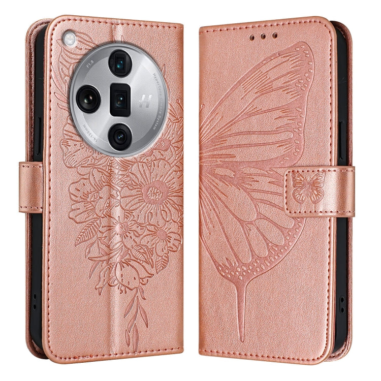Embossed Butterfly Leather Phone Case, For OPPO Find X7 Ultra, For OPPO A2 Pro 5G / A3 Pro China, For OPPO Reno9 A JP Version, For OPPO A98 5G / F23 5G India, For OPPO Find X6 Pro, For OPPO Find X6