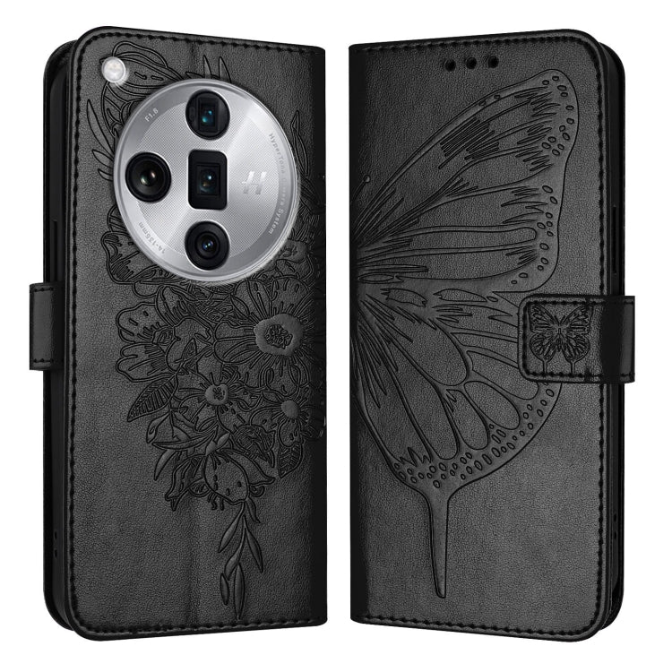 Embossed Butterfly Leather Phone Case, For OPPO Find X7 Ultra, For OPPO A2 Pro 5G / A3 Pro China, For OPPO Reno9 A JP Version, For OPPO A98 5G / F23 5G India, For OPPO Find X6 Pro, For OPPO Find X6