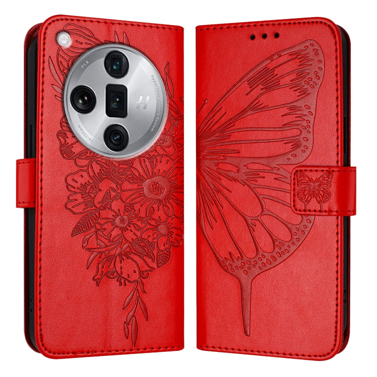 Embossed Butterfly Leather Phone Case, For OPPO Find X7 Ultra, For OPPO A2 Pro 5G / A3 Pro China, For OPPO Reno9 A JP Version, For OPPO A98 5G / F23 5G India, For OPPO Find X6 Pro, For OPPO Find X6