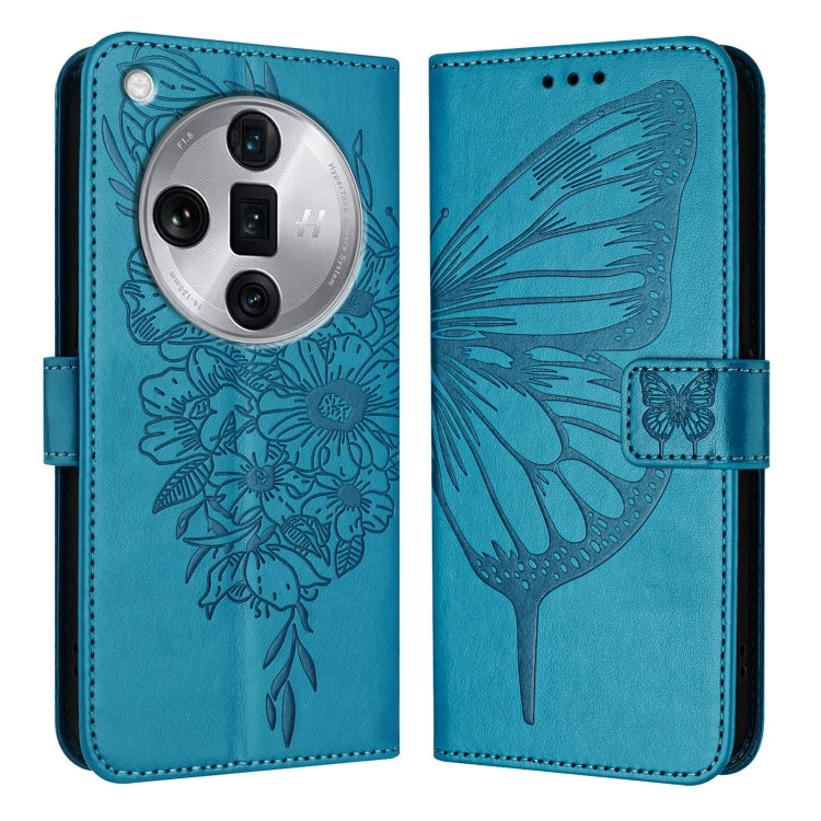 Embossed Butterfly Leather Phone Case, For OPPO Find X7 Ultra, For OPPO A2 Pro 5G / A3 Pro China, For OPPO Reno9 A JP Version, For OPPO A98 5G / F23 5G India, For OPPO Find X6 Pro, For OPPO Find X6