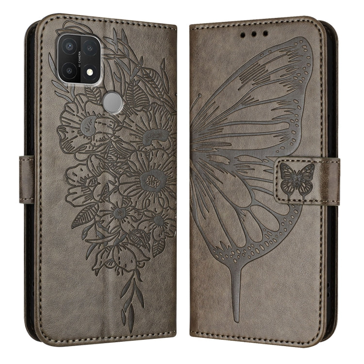 Embossed Butterfly Leather Phone Case, For OPPO A74 4G / F19 / F19s, For OPPO A95 4G Global / Reno6 Lite, For OPPO A15 / A15s / A35 2021, For OPPO A92s, For OPPO A79 5G, For OPPO A79 5G Global