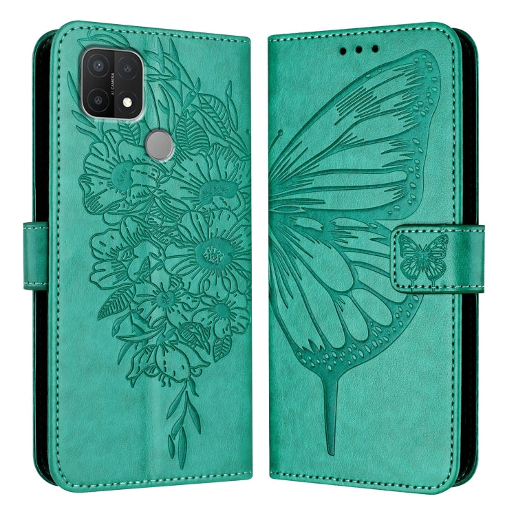Embossed Butterfly Leather Phone Case, For OPPO A74 4G / F19 / F19s, For OPPO A95 4G Global / Reno6 Lite, For OPPO A15 / A15s / A35 2021, For OPPO A92s, For OPPO A79 5G, For OPPO A79 5G Global