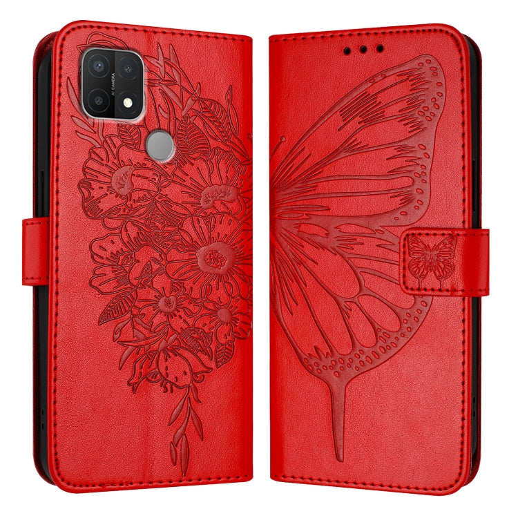 Embossed Butterfly Leather Phone Case, For OPPO A74 4G / F19 / F19s, For OPPO A95 4G Global / Reno6 Lite, For OPPO A15 / A15s / A35 2021, For OPPO A92s, For OPPO A79 5G, For OPPO A79 5G Global