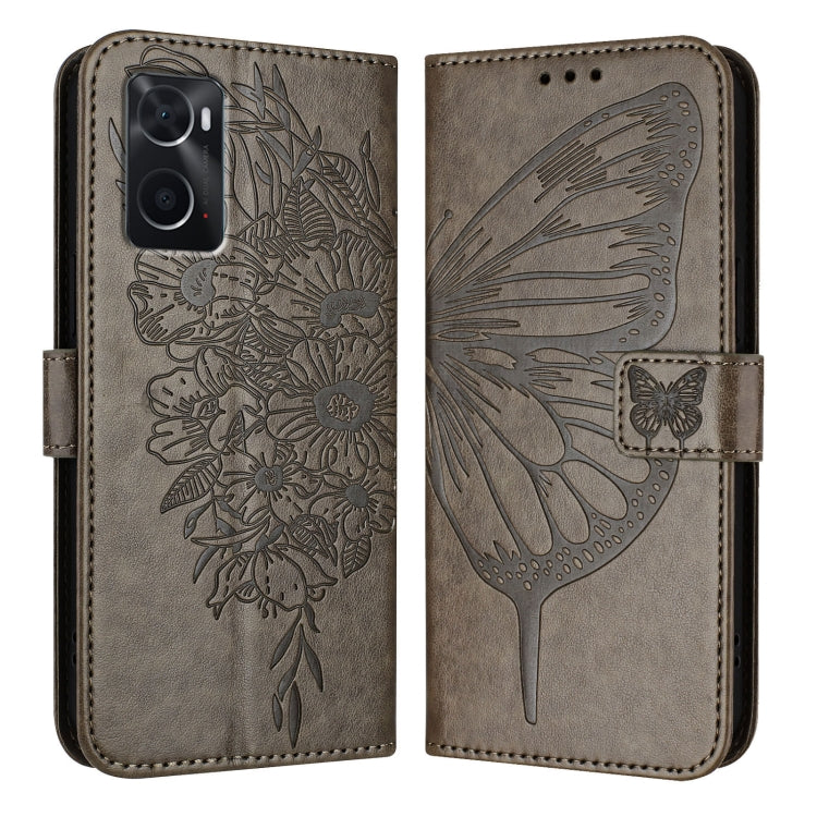 Embossed Butterfly Leather Phone Case, For OPPO Reno9 5G / Reno9 Pro 5G, For OPPO A77 5G / A97 5G, For OPPO A36 4G/A76 4G/A96 4G/K10 4G, For OPPO A32 2020 4G / A53 2020 4G, For OPPO A53s 4G / A33 2020 4G, For OPPO A11s 4G