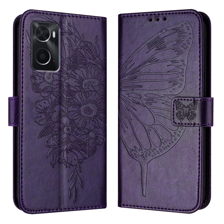 Embossed Butterfly Leather Phone Case, For OPPO Reno9 5G / Reno9 Pro 5G, For OPPO A77 5G / A97 5G, For OPPO A36 4G/A76 4G/A96 4G/K10 4G, For OPPO A32 2020 4G / A53 2020 4G, For OPPO A53s 4G / A33 2020 4G, For OPPO A11s 4G
