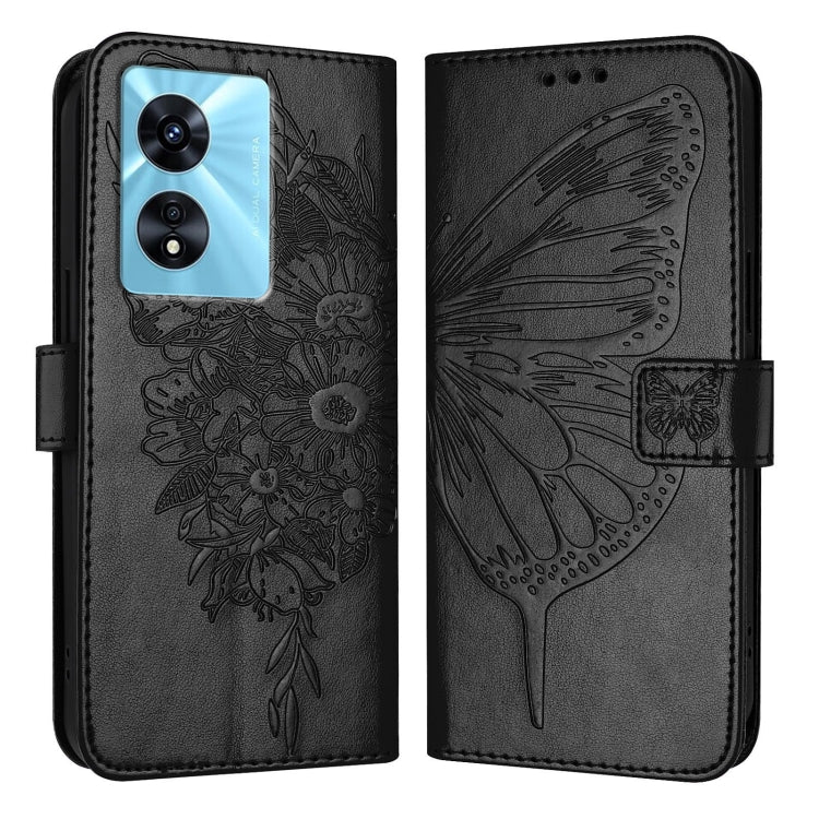 Embossed Butterfly Leather Phone Case, For OPPO Reno9 5G / Reno9 Pro 5G, For OPPO A77 5G / A97 5G, For OPPO A36 4G/A76 4G/A96 4G/K10 4G, For OPPO A32 2020 4G / A53 2020 4G, For OPPO A53s 4G / A33 2020 4G, For OPPO A11s 4G