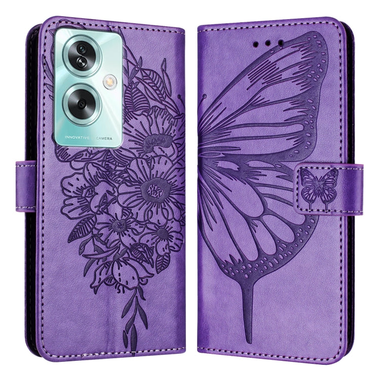Embossed Butterfly Leather Phone Case, For OPPO A74 4G / F19 / F19s, For OPPO A95 4G Global / Reno6 Lite, For OPPO A15 / A15s / A35 2021, For OPPO A92s, For OPPO A79 5G, For OPPO A79 5G Global