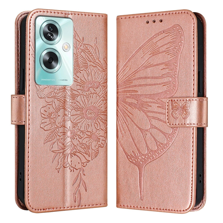 Embossed Butterfly Leather Phone Case, For OPPO A74 4G / F19 / F19s, For OPPO A95 4G Global / Reno6 Lite, For OPPO A15 / A15s / A35 2021, For OPPO A92s, For OPPO A79 5G, For OPPO A79 5G Global