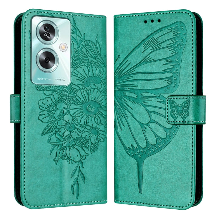 Embossed Butterfly Leather Phone Case, For OPPO A74 4G / F19 / F19s, For OPPO A95 4G Global / Reno6 Lite, For OPPO A15 / A15s / A35 2021, For OPPO A92s, For OPPO A79 5G, For OPPO A79 5G Global