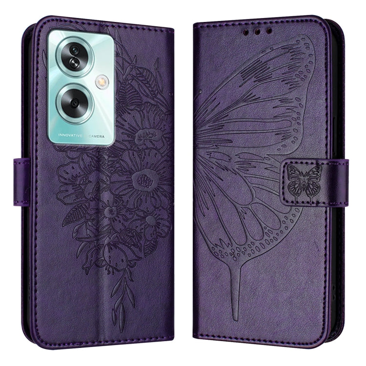 Embossed Butterfly Leather Phone Case, For OPPO A74 4G / F19 / F19s, For OPPO A95 4G Global / Reno6 Lite, For OPPO A15 / A15s / A35 2021, For OPPO A92s, For OPPO A79 5G, For OPPO A79 5G Global