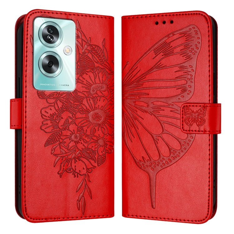 Embossed Butterfly Leather Phone Case, For OPPO A74 4G / F19 / F19s, For OPPO A95 4G Global / Reno6 Lite, For OPPO A15 / A15s / A35 2021, For OPPO A92s, For OPPO A79 5G, For OPPO A79 5G Global