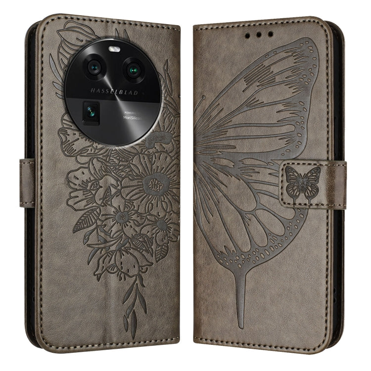 Embossed Butterfly Leather Phone Case, For OPPO Find X7 Ultra, For OPPO A2 Pro 5G / A3 Pro China, For OPPO Reno9 A JP Version, For OPPO A98 5G / F23 5G India, For OPPO Find X6 Pro, For OPPO Find X6