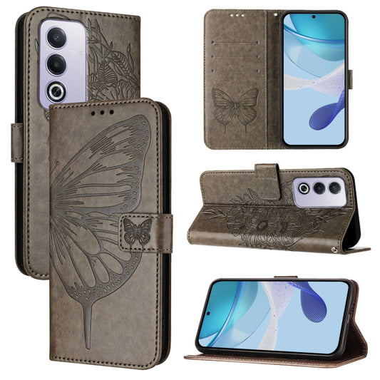 Embossed Butterfly Leather Phone Case, For OPPO A3 Pro 5G Global, For OPPO F25 Pro 5G India, For OPPO Reno 11F 5G Global, For OPPO Find X7, For OPPO Reno11 5G Global, For OPPO Reno11 Pro 5G Global