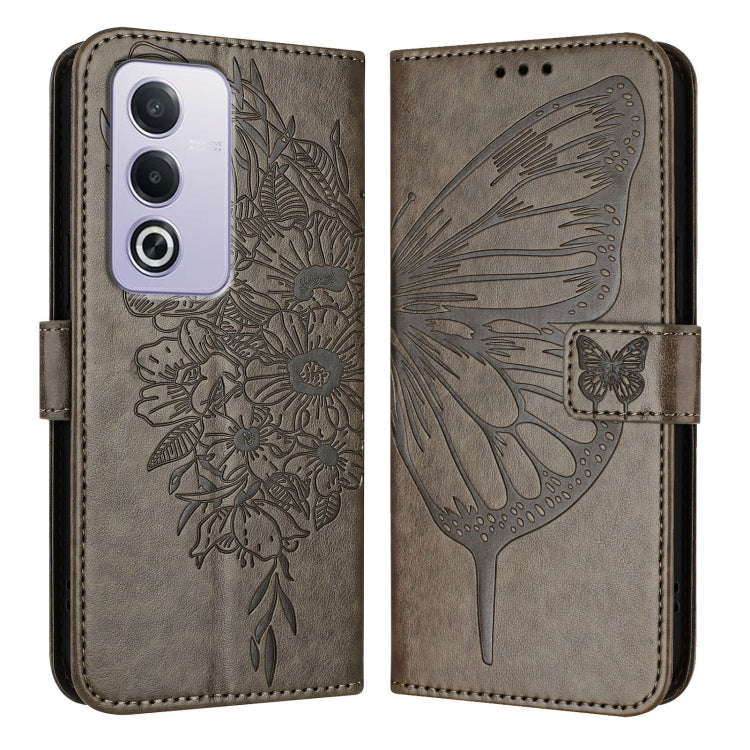 Embossed Butterfly Leather Phone Case, For OPPO A3 Pro 5G Global, For OPPO F25 Pro 5G India, For OPPO Reno 11F 5G Global, For OPPO Find X7, For OPPO Reno11 5G Global, For OPPO Reno11 Pro 5G Global