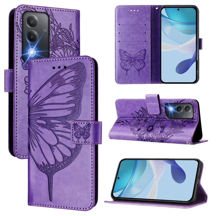 Embossed Butterfly Leather Phone Case, For OPPO A80 5G EU, For OPPO K12x 5G Global, For OPPO Reno12 F 5G Global, For OPPO Reno12 Pro 5G Global, For OPPO Reno12 5G Global, For OPPO A60 4G Global