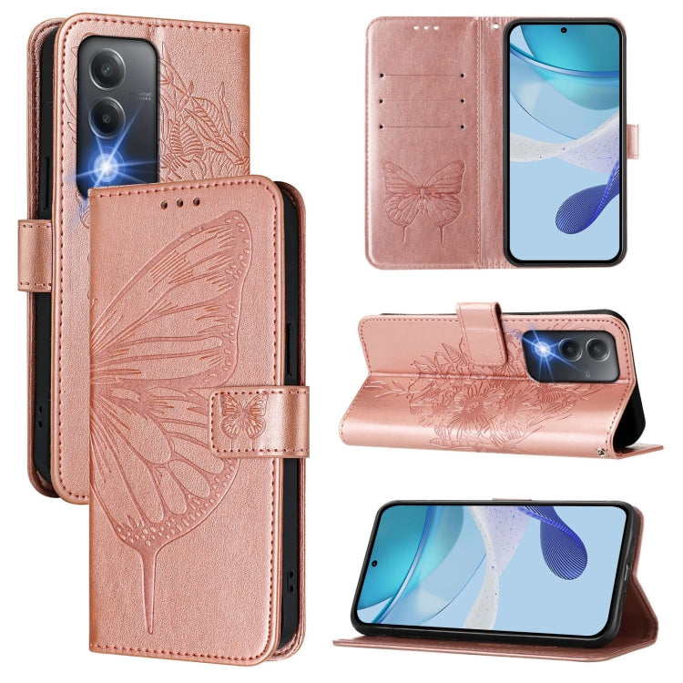 Embossed Butterfly Leather Phone Case, For OPPO A80 5G EU, For OPPO K12x 5G Global, For OPPO Reno12 F 5G Global, For OPPO Reno12 Pro 5G Global, For OPPO Reno12 5G Global, For OPPO A60 4G Global