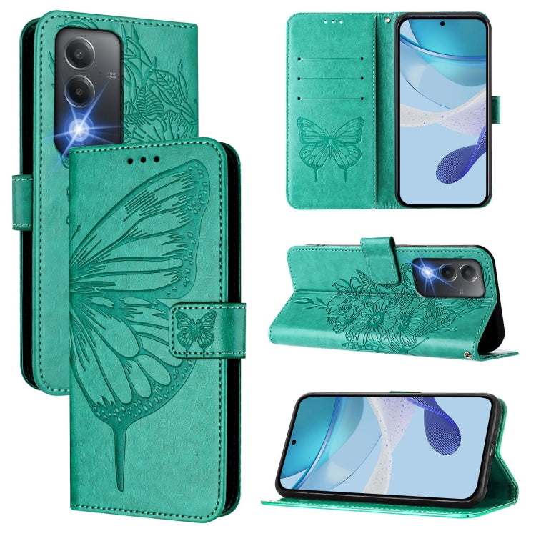 Embossed Butterfly Leather Phone Case, For OPPO A80 5G EU, For OPPO K12x 5G Global, For OPPO Reno12 F 5G Global, For OPPO Reno12 Pro 5G Global, For OPPO Reno12 5G Global, For OPPO A60 4G Global