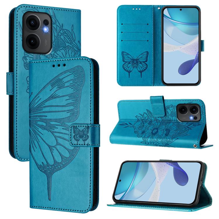 Embossed Butterfly Leather Phone Case, For OPPO Reno14 Pro 5G Global, For OPPO Reno14 5G Global, For OPPO A5 Pro 5G Global, For OPPO Reno13 F 5G Global / Reno13 F 4G, For OPPO Reno13 F 5G Global, For OPPO A5 Pro China