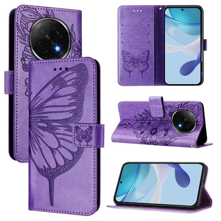 Embossed Butterfly Leather Phone Case, For OPPO Reno14 Pro 5G Global, For OPPO Reno14 5G Global, For OPPO A5 Pro 5G Global, For OPPO Reno13 F 5G Global / Reno13 F 4G, For OPPO Reno13 F 5G Global, For OPPO A5 Pro China