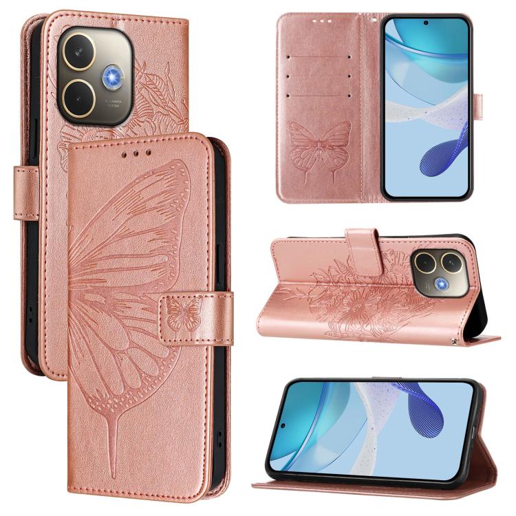 Embossed Butterfly Leather Phone Case, For OPPO Reno14 Pro 5G Global, For OPPO Reno14 5G Global, For OPPO A5 Pro 5G Global, For OPPO Reno13 F 5G Global / Reno13 F 4G, For OPPO Reno13 F 5G Global, For OPPO A5 Pro China