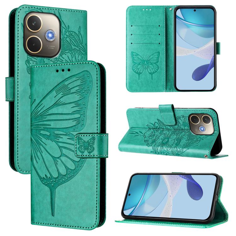 Embossed Butterfly Leather Phone Case, For OPPO Reno14 Pro 5G Global, For OPPO Reno14 5G Global, For OPPO A5 Pro 5G Global, For OPPO Reno13 F 5G Global / Reno13 F 4G, For OPPO Reno13 F 5G Global, For OPPO A5 Pro China