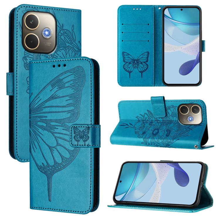 Embossed Butterfly Leather Phone Case, For OPPO Reno14 Pro 5G Global, For OPPO Reno14 5G Global, For OPPO A5 Pro 5G Global, For OPPO Reno13 F 5G Global / Reno13 F 4G, For OPPO Reno13 F 5G Global, For OPPO A5 Pro China