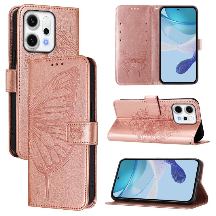 Embossed Butterfly Leather Phone Case, For OPPO Reno14 Pro 5G Global, For OPPO Reno14 5G Global, For OPPO A5 Pro 5G Global, For OPPO Reno13 F 5G Global / Reno13 F 4G, For OPPO Reno13 F 5G Global, For OPPO A5 Pro China