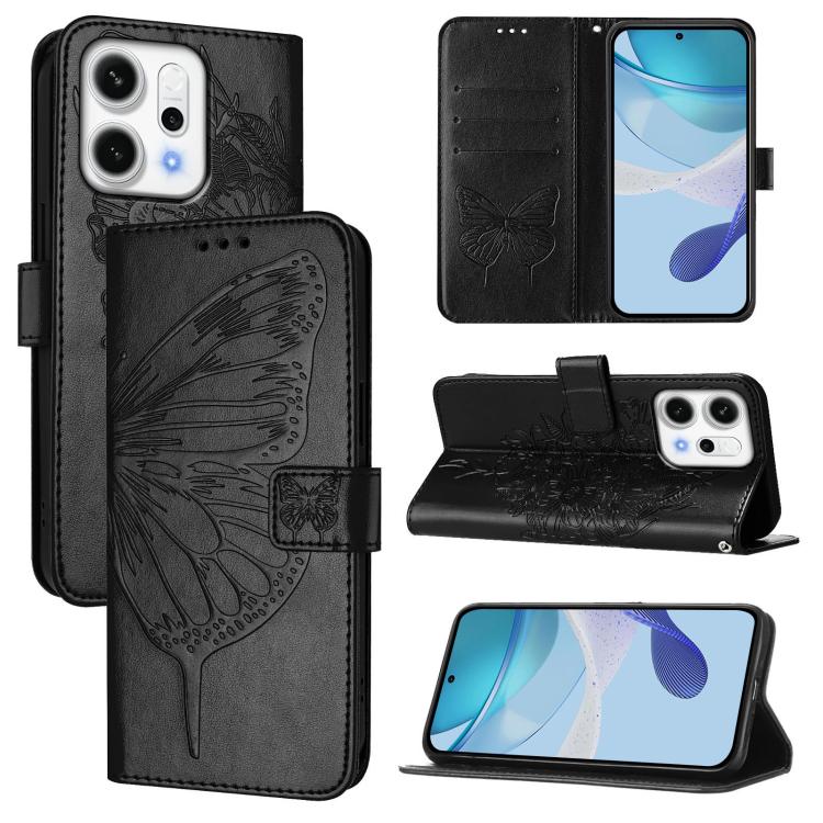 Embossed Butterfly Leather Phone Case, For OPPO Reno14 Pro 5G Global, For OPPO Reno14 5G Global, For OPPO A5 Pro 5G Global, For OPPO Reno13 F 5G Global / Reno13 F 4G, For OPPO Reno13 F 5G Global, For OPPO A5 Pro China
